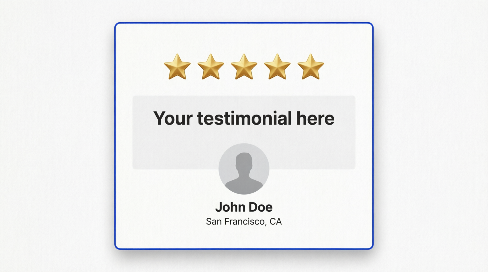 5 star rating
